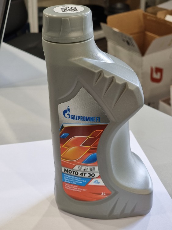 Масло моторное Gazpromneft MOTO 4T 30 (4х тактное) (1л), арт. ,          МАСЛО/СВЕЧИ 