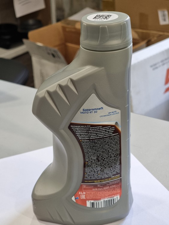 Масло моторное Gazpromneft MOTO 4T 30 (4х тактное) (1л), арт. ,          МАСЛО/СВЕЧИ 