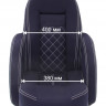 Кресло ROYALITA мягкое, подставка, обивка ткань Markilux темно-синяя 