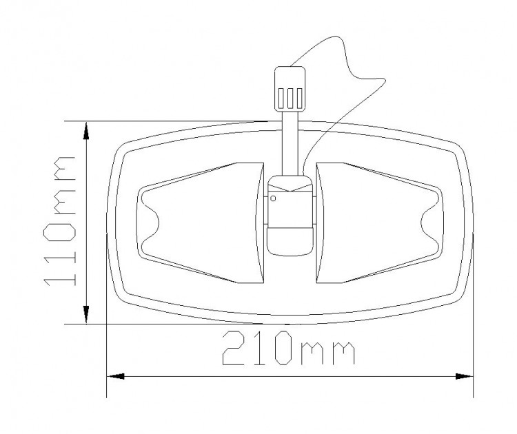 Уключина в сборе тип b, серая, арт. SSCL00010100-2-1,          Sun Selection  Уключина в сборе тип b, серая, арт. SSCL00010100-2-1,          Sun Selection