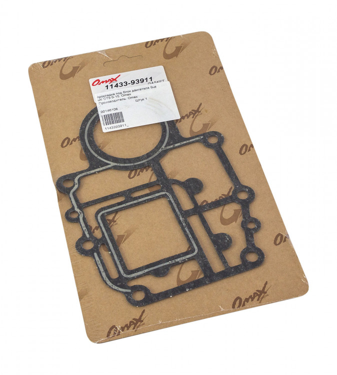 Прокладка под блок двигателя Suzuki DT9.9-15, арт. 1143393911_OM,          OMAX 