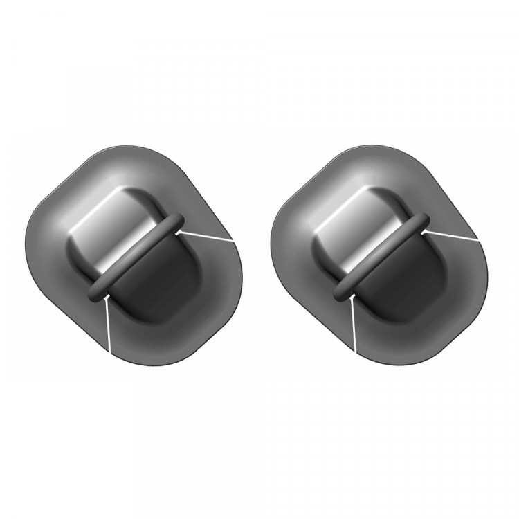 Комплект рымов буксировочных, Boat-plastic, полиамид, ПВХ, кольцо 45 мм, черный (2шт), BP-2145_2-ts, арт. BP-2145_2-ts,          Boatplastic 