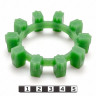 POLY-NORM 38 вставка муфты KTR, эластичная, M80/зеленый, Эластомерное кольцо 10 зубьев, 33-99-9068-poly  