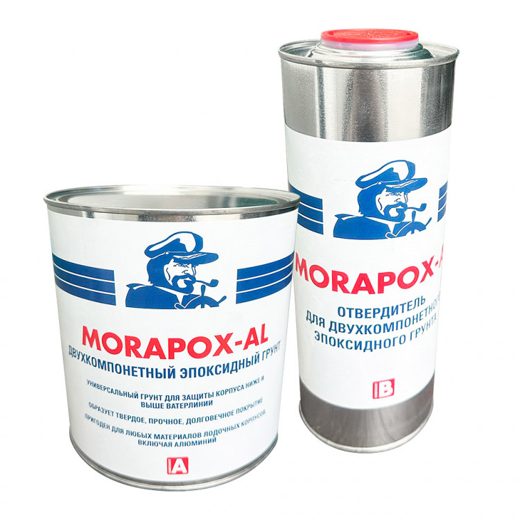Двухкомпонентный эпоксидный грунт MORAPOX-AL, 2,5 литра, арт. 10269980,          Мореман 