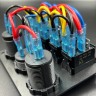 Панель управления (4 тумблера вкл/выкл, прикуриватель, 2 USB)(PREMARINE), арт. панель(4+)-K,          PREMARINE 