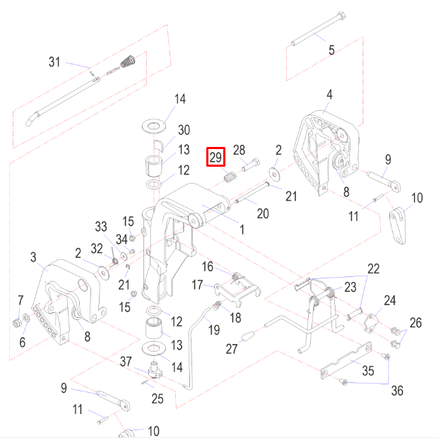 Пружина регулятора усилия поворота Tohatsu 9,8-20 (YUELANG), арт. 346-62421-1-K,          TAIZHOU YUELANG POWER TECHNOLOGY 