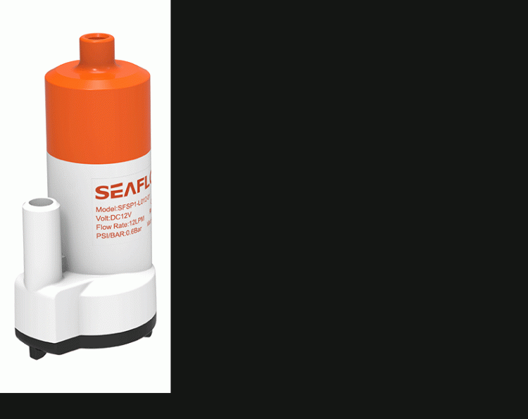 Помпа водоподающая для умывальника, 12 В, 12LPM (12 л/мин), SeaFlo, арт. SFSP1L01201,          SeaFlo 