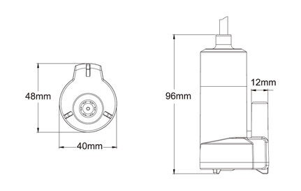Помпа водоподающая для умывальника, 12 В, 12LPM (12 л/мин), SeaFlo, арт. SFSP1L01201,          SeaFlo 