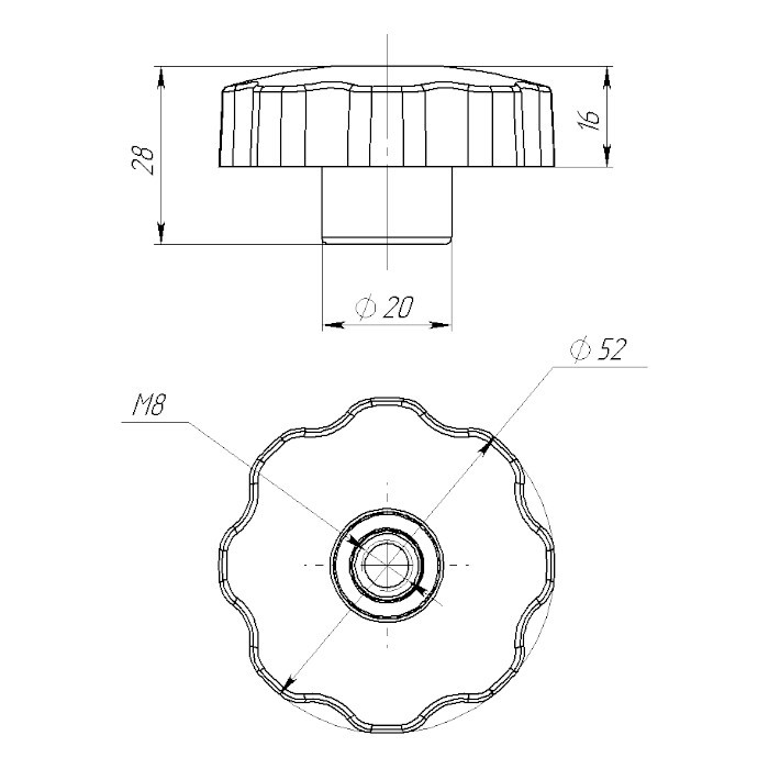 Ручка-фиксатор, арт. 040499T,          Техномарин 