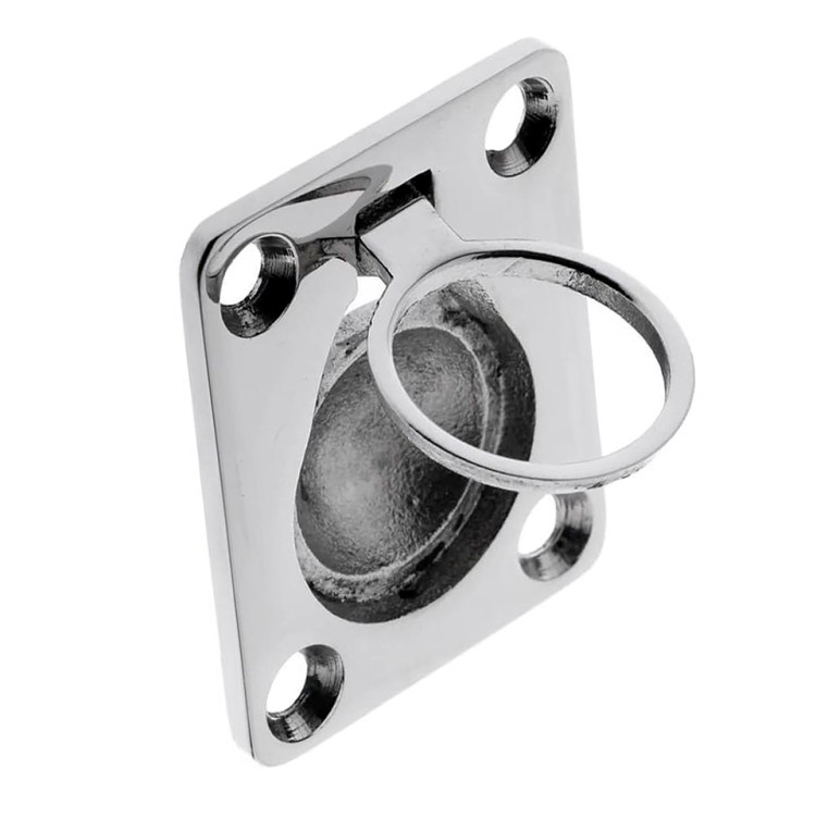 Ручка врезная утапливаемая 38х34 мм, арт. 10245138,          Мореман 