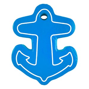 Брелок плавающий "Якорь", голубой.