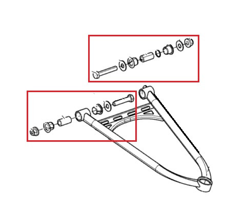 Комплект втулок для верхних рычагов BRP SM-08606, арт. SM-08606,          SPI 