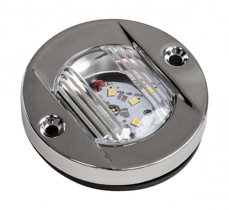 Огонь кормовой круглый, светодиодный белый свет 12 В, SeaFlo, арт. SFNL041W01,          SeaFlo 