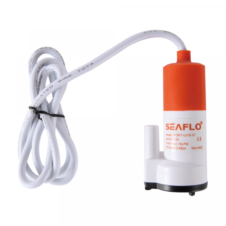 Помпа водооткачивающая SeaFlo погружная, 12V 16 л/мин, арт. SFSP1-L016-01-ts,          SeaFlo 