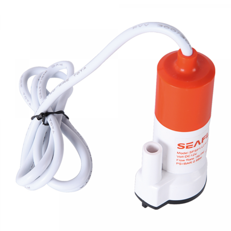 Помпа водооткачивающая SeaFlo погружная, 12V 16 л/мин, арт. SFSP1-L016-01-ts,          SeaFlo 