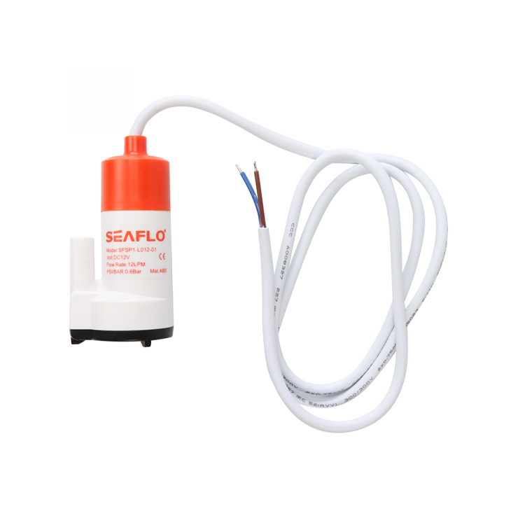 Помпа водооткачивающая SeaFlo погружная, 12V 16 л/мин, арт. SFSP1-L016-01-ts,          SeaFlo 