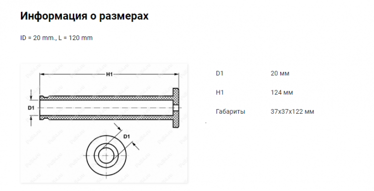 Чехол рукоятки (грипсы) 20*120, полиуретановый для снегохода Буран, 50-15-001-poly, арт. 50-15-001-poly,          Полиуретан 