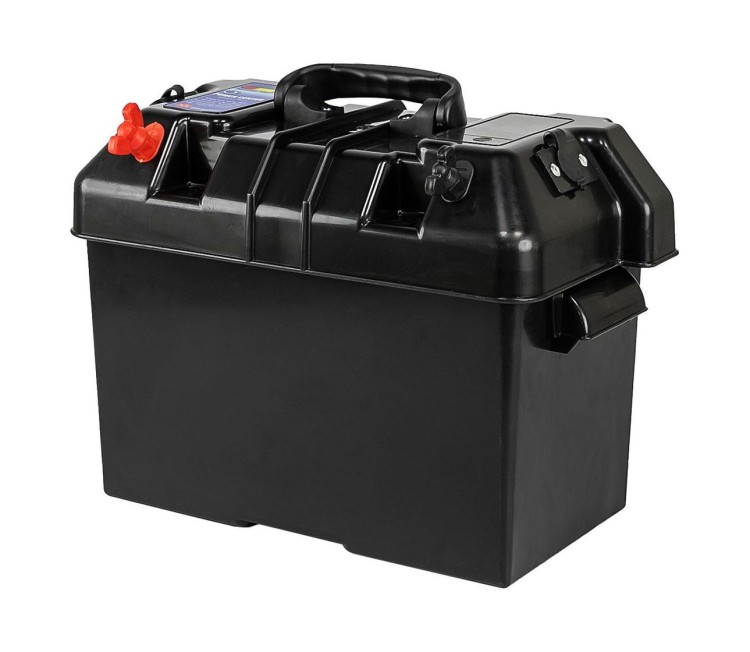 Ящик для АКБ 343х194х229 мм c USB зарядкой, арт. C11517,          Easterner 