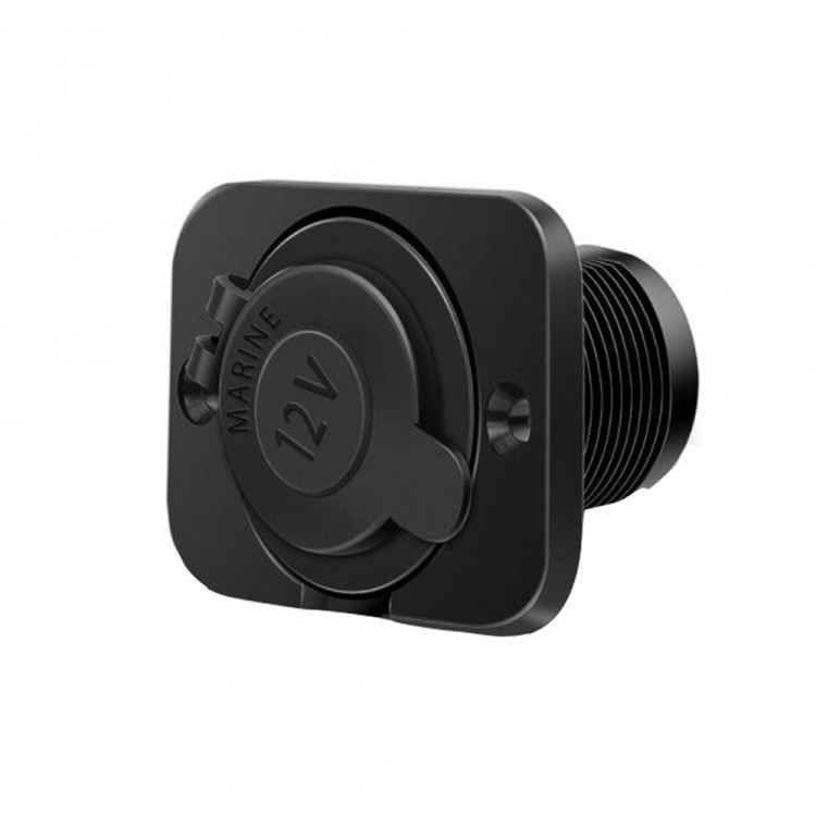 Разъем прикуривателя  на панели, врезной, чёрный, SK-DS1211-ts, арт. SK-DS1211-ts,          Skipper 