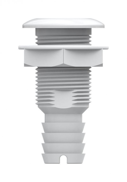 Разъем водосброса с обратным клапаном под шланг 32 мм, белый, арт. SFTH1125001,          SeaFlo  Разъем водосброса с обратным клапаном под шланг 32 мм, белый, арт. SFTH1125001,          SeaFlo