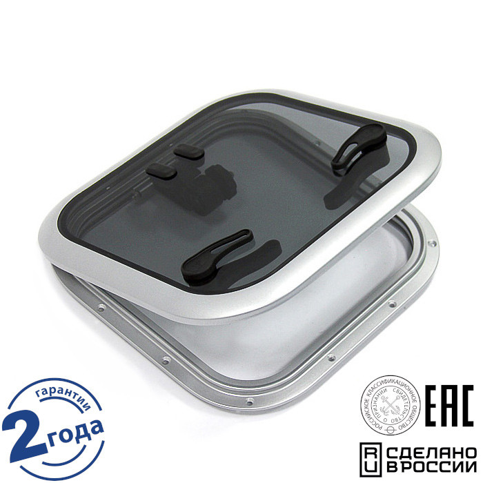 Люк палубный распашной Альбатрос 550х550, арт. 030827T,          Техномарин 