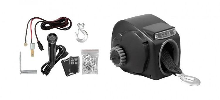 Лебедка электрическая autoTRAC LiteCruiser, на прицеп, 3500lbs (строп-лента), арт. NS010LTTR35tape,          AutoTRAC  Лебедка электрическая autoTRAC LiteCruiser, на прицеп, 3500lbs (строп-лента), арт. NS010LTTR35tape,          AutoTRAC