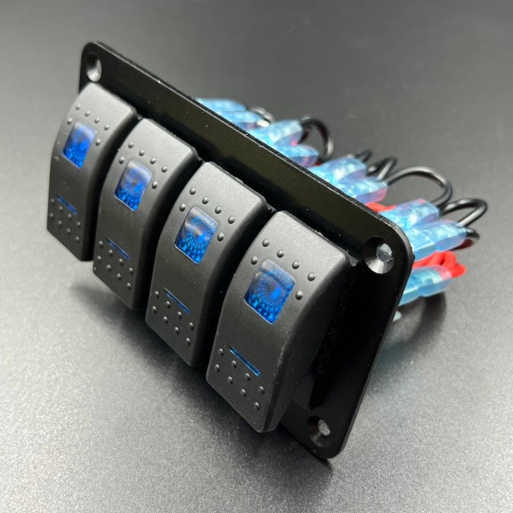 Панель управления (4 тумблера вкл/выкл)(PREMARINE), арт. панель(4)-K,          PREMARINE 