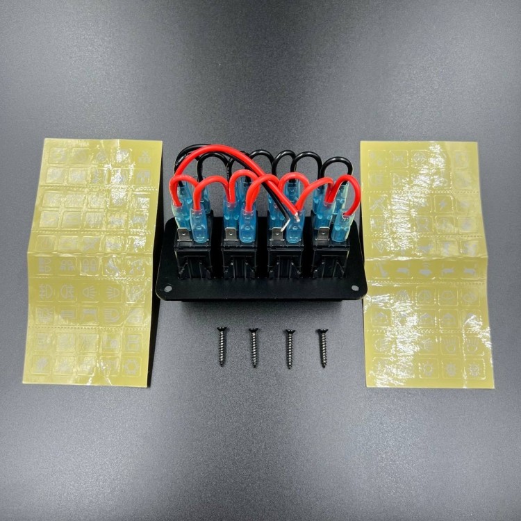 Панель управления (4 тумблера вкл/выкл)(PREMARINE), арт. панель(4)-K,          PREMARINE 