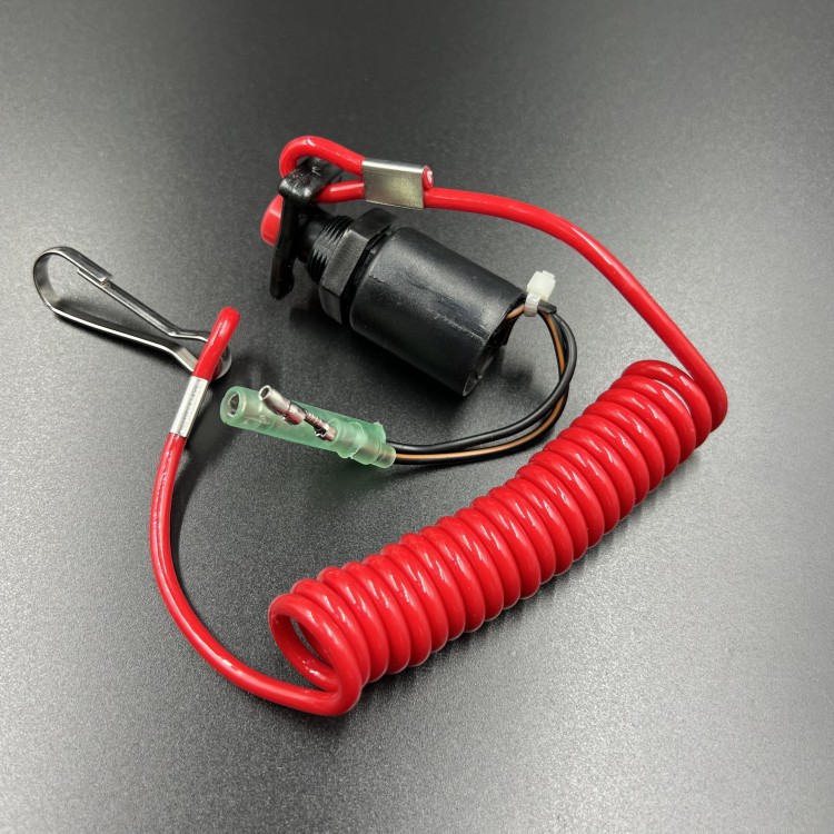 Кнопка аварийной остановки двигателя с чекой в пульт д/у Honda (PWB), арт. 35180-ZV7-033-K,          POWEROB 