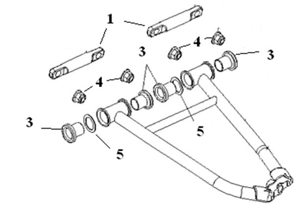 Комплект втулок для верхних рычагов(SM-08181,SM-08182) Polaris SM-08278, арт. SM-08278,          SPI 
