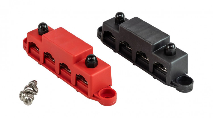 Колодка распределительная электромонтажная, 4 контакта, M8, арт. SXP00082,          SX-TECH  Колодка распределительная электромонтажная, 4 контакта, M8, арт. SXP00082,          SX-TECH