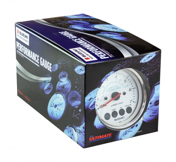 Тахометр 4", 7000 об/мин, Suzuki DF40A-200A, белый, арт. 3420093J54000,          SUZUKI 