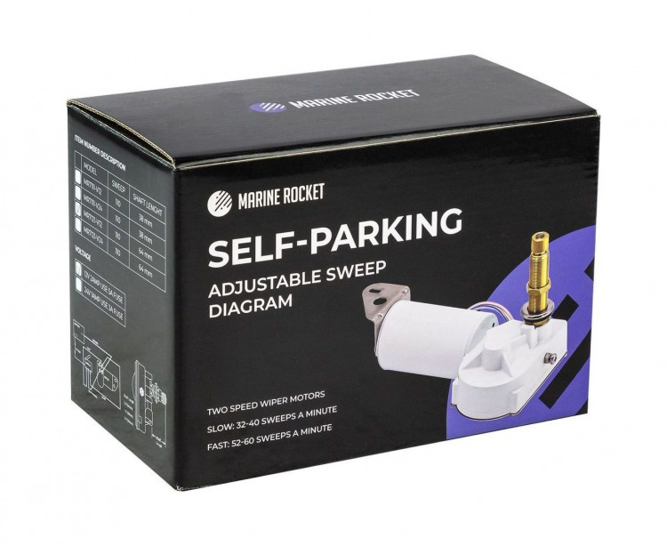 Электропривод стеклоочистителя 24 В (ось 1"), арт. MR7111-V24,          MARINE ROCKET 