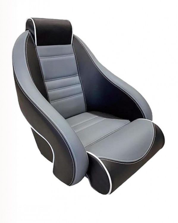 Кресло с болстером Stingray, обивка черный/серый винил, арт. 4620136042659,          MARINE ROCKET 