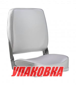 Кресло мягкое складное, высокая спинка, обивка винил, цвет серый, Marine Rocket (упаковка из 10 шт.)
