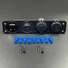 Панель управления (1 тумблер вкл/выкл, 2 USB, розетка 12V, вольтметр) (PREMARINE), арт. панель(1)-K,          PREMARINE 