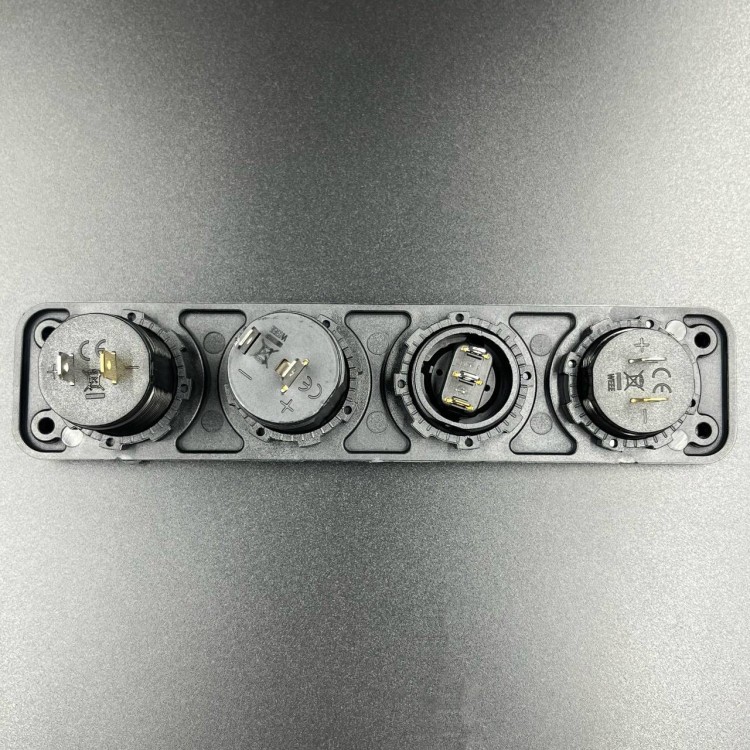 Панель управления (1 тумблер вкл/выкл, 2 USB, розетка 12V, вольтметр) (PREMARINE), арт. панель(1)-K,          PREMARINE 