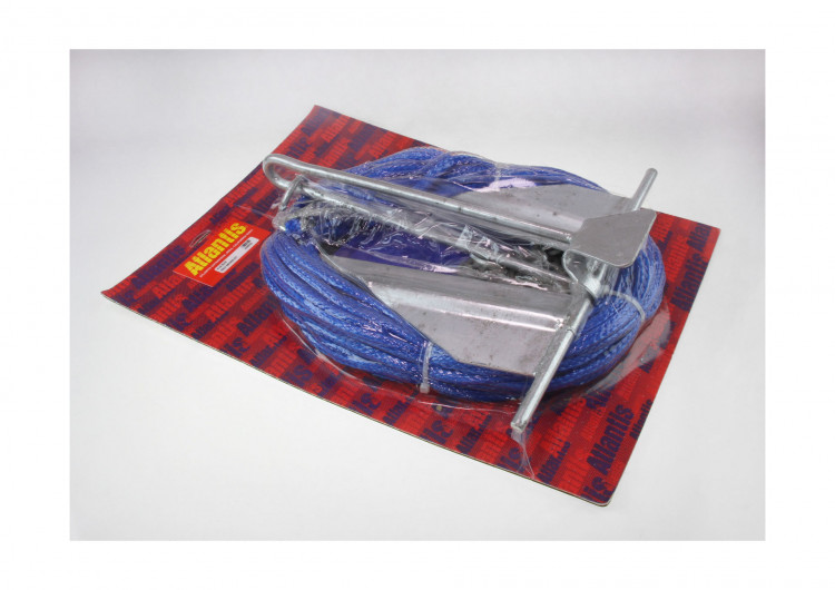 Якорь Дэнфорта 2.7 кг с цепью 1,2 м и веревкой 30 м в сумке, арт. A2397BL,          Atlantis  Якорь Дэнфорта 2.7 кг с цепью 1,2 м и веревкой 30 м в сумке, арт. A2397BL,          Atlantis