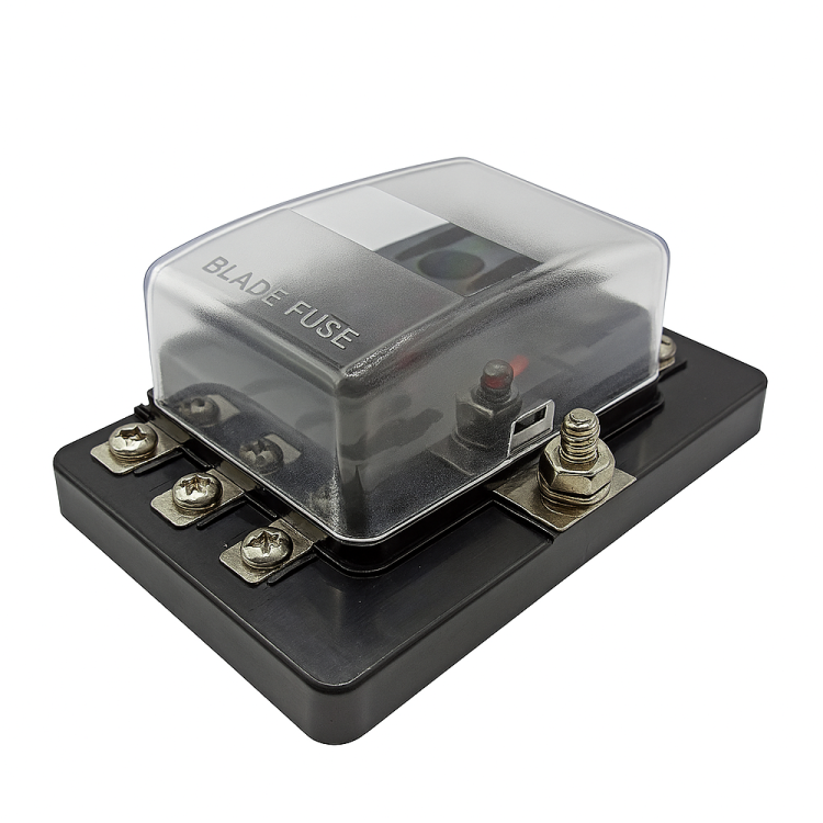 Блок предохранителей Skipper ножевой Винтовой зажим (М4), 6 цепей, арт. SK-557513_Pack-ts,  