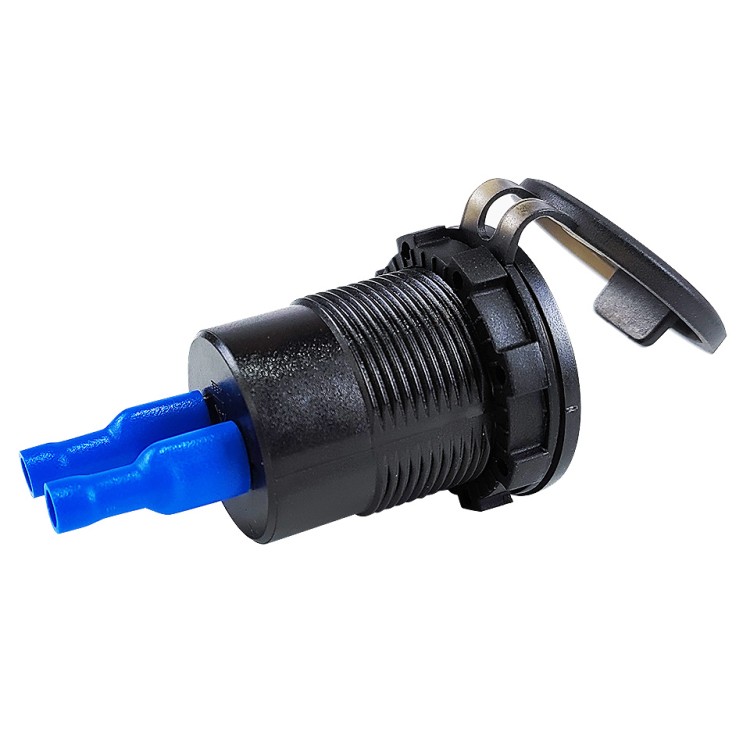 Гнездо зарядное, USB+ 2 Type C +  вольтметр + кнопка включения, арт. 10269775,          Китай 