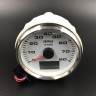 Тахометр аналоговый + моточасы 0-8000 об/мин (белый, хромированный ободок), арт. 902-00016,          РРЦ РАЗНОЕ 