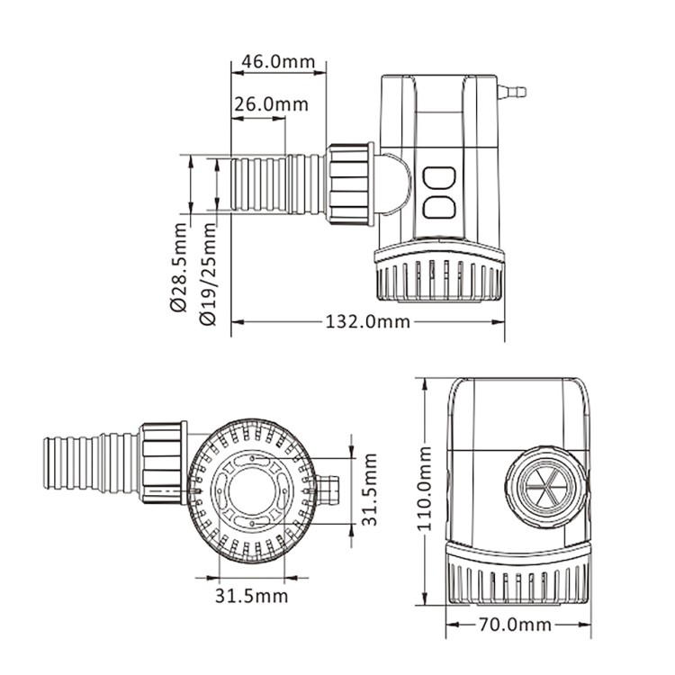 Автоматическая трюмная помпа, 38 л/мин, арт. 10269256,          SeaFlo 