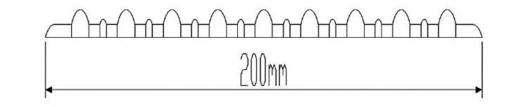 Лента дублирующая тип j1, черная, 200 мм, арт. SSCL00008701,          Sun Selection  Лента дублирующая тип j1, черная, 200 мм, арт. SSCL00008701,          Sun Selection
