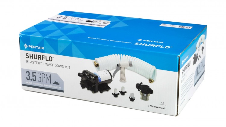 Комплект помывочный Shurflo Blaster II Pro Washdown Kit, 12 В, 13.2 л/мин, 45 PSI (3.1 бар), арт. 4338121E07,          Shurflo 