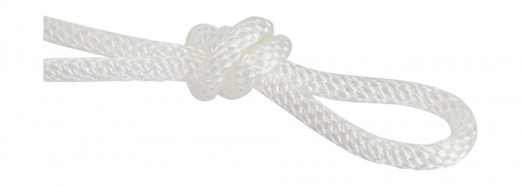 Веревка сплошного плетения d8мм, L150м белый, арт. MR-NS08150,          MARINE ROCKET 