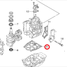 Прокладка под блок Yamaha F9.9-20 (Yamaha), арт. 6AH-11351-10,          Yamaha 