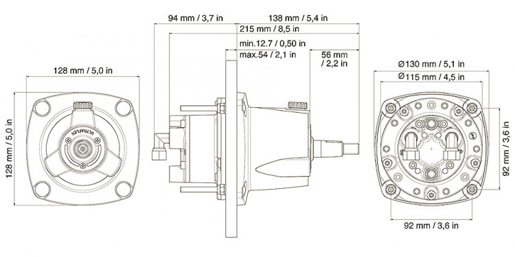 Гидравлическая рулевая система Gotech, арт. 10268664,          Ultraflex  Гидравлическая рулевая система Gotech, арт. 10268664,          Ultraflex