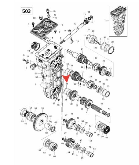 Заглушка коробки передач снегохода Ski-Doo Expedition /Skandic M875152953 /875152953, арт. M875152953,          BRP 