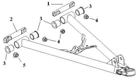 Комплект втулок для нижних рычагов (SM-08177L, SM-08177R) Polaris SM-08277, арт. SM-08277,          SPI 