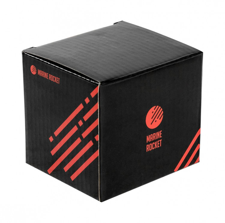 Указатель уровня топлива 0-190 Ом (ЕВРО), белый циферблат, нержавеющий ободок, д. 52 мм, арт. FLM0002WSMR,          MARINE ROCKET 